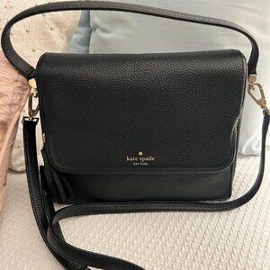 Kate Spade Medium Pebbled Leather Flap Shoulder Bag